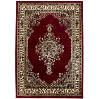 KADIMA DESIGN Teppich Kurzflor TANNHEIM in Rot, Orientalisch Florhöhe 12 mm, 160 x 230 cm – Böden, Teppiche, Orientteppiche