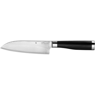 WMF Yari Santoku Messer 31 cm, japanischer Spezialklingenstahl, 67 Lagen Griff aus Pakkaholz, Damaszener Klinge 16,5 cm