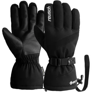 Skihandschuhe REUSCH "Winter Glove Warm GORE-TEX" Gr. L, schwarz-weiß (schwarz, weiß) Damen Handschuhe Sporthandschuhe aus wasserdichtem und atmungsaktivem Material