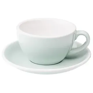Cappuccino-Tasse mit Untertasse Loveramics Egg River Blue, 200 ml