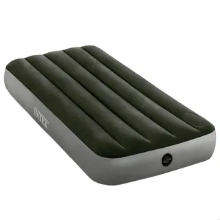 Intex Zwillingscampingbett Mit Fiber-tech-matratze - Green / Grey - 76 x 191 x 25 cm