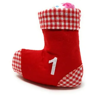 Adventskalender 2025 mit 24 x Haarmode bzw Beauty Füllung, Rote Socken mit Inhalt !!