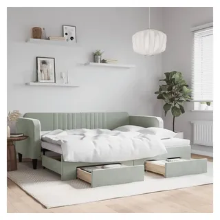 vidaXL Tagesbett 90 x 200 cm Silber