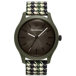 Emporio Armani Herren, 45MM Grüne Kunststoffuhr, AR11694