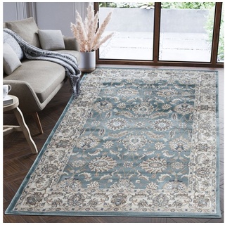 Orientteppich Oriente Teppich - Traditioneller Teppich Orient Blau, Mazovia, 200 x 300 cm, Geeignet für Fußbodenheizung, Pflegeleicht, Wohnzimmerteppich blau 200 x 300 cm