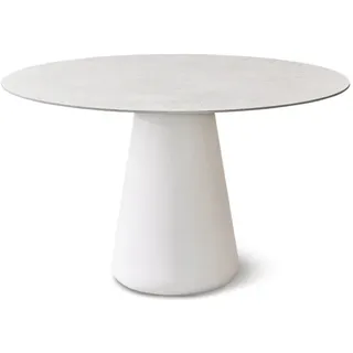 Tisch Queen 120 cm rund - ivory 541 - travertin ivory-cream