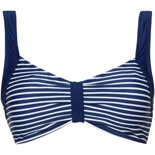 Balconette-Bikini-Top FEEL GOOD Gr. 52, Cup B, blau (marine, weiß) Damen Bikini-Oberteile Ocean Blue