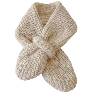 NVOQILIN Modischer Kinder-Strickschal, weich und warm, einfarbig, stilvoller Kinder-Wollschal, weicher und bequemer Schal