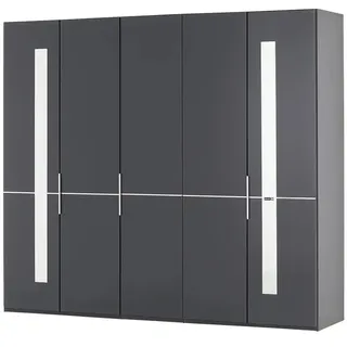 Musterring Drehtürenschrank  5-türig  Imola W , grau , Maße (cm): B: 250 H: 216 T: 58.0
