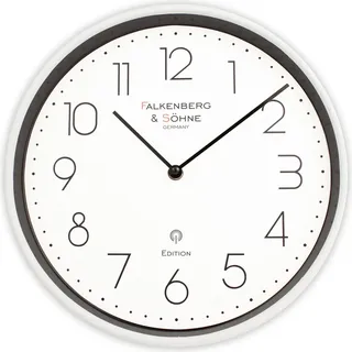 Miraval Design Funkwanduhr 30 cm 4-MV2622-1 weiß