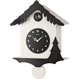 AMS Pendelwanduhr W7391 30,0 schwarz