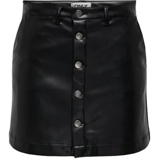 ONLY Female Lederrock ONLAMAZING-Liora Kurzer Rock | Leather skirt - XS