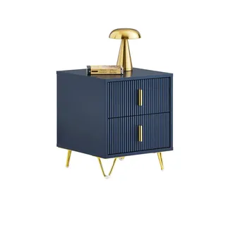 SoBuy Nachtschrank FBT115 40 x 40 x 47 cm Blau