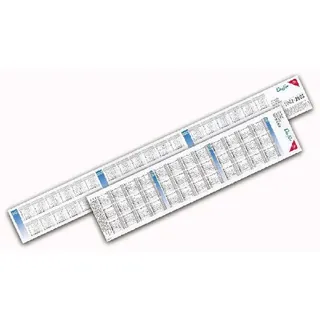 Läufer Ersatzkalender 58 x 6,6cm weiß