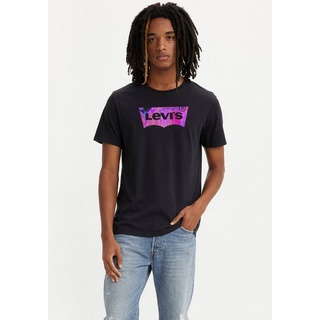 Levi's® T-Shirt CREWNECK TEE mit Logo-Front-Print schwarz S