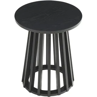 [en.casa] Buzzard Schwarz Bambus Ø40 x 48 cm