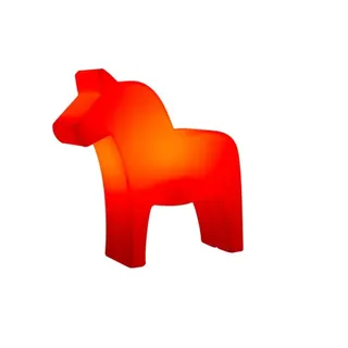 8 seasons DESIGN 8 seasons - Motivleuchte Shining Dala Horse 43 cm rot (veredelt) LED
