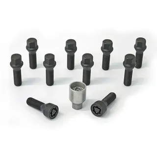 H&R Radschraube M14x1,5 Kegelbund 60° Schwarz