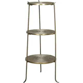 Safavieh Danner 3 Tier Beistelltisch, Messing Antik, Messing,35 X 35 X 80.01 cm