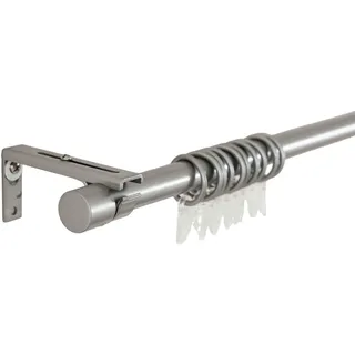 Gardinenbox Vorhangstange 1-läufig Ø 16 mm 210 cm Silber