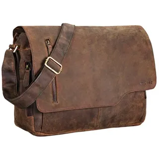 STILORD Laptoptasche "Marlon" Ledertasche Herren Business braun