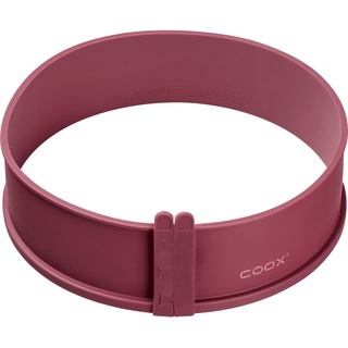Coox Silikon-Backform Springform inkl. Porzellanboden (26cm rot)
