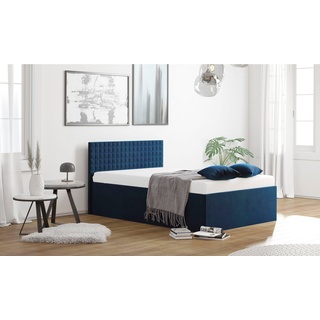 Westfalia Schlafkomfort Polsterbett, mit Bettkasten bei Ausführung mit Matratze blau 148 cm x 210 cm x 42 cm