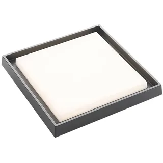 LUCANDE LED Außendeckenleuchte Aluminium 34 cm IP54 dunkelgrau