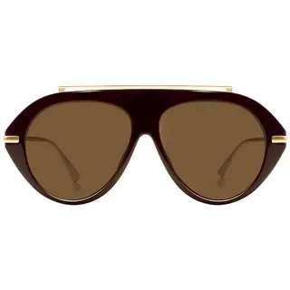Ceriselle Pilot Sonnenbrille, Retro Aviator Sonnenbrille & Fliegerbrille für Damen und Herren, Große Vintage 70er Jahre Goldene Sonnenbrillen für Sonnen- und Mode-Schutz - L