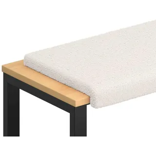 vidaXL Bankkissen Sherpa-Stoff 35 x 0 cm Creme
