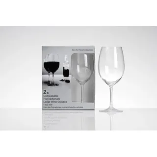 Flamefield Standard Large Weinglas-Set, Polycarbonat, 2-teilig