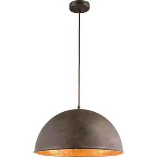 LED Pendelleuchte Hängeleuchte Esstisch gold Industrielle Retro Hängelampe Vintage Küche, Metall rostfarben, 7W 806lm warmweiß, DxH 41x120 cm