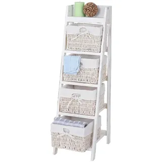 MCW Leiterregal Franca Standregal 101 x 30 x 35 cm Weiß