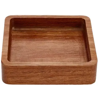 MAYJOYDIY 10x10cm Bambus Tablett Quadratische Holzteller Rechteckiges Serviertablett Holzteller Dekoratives Kleines Wurstbrett Bamboo Tray Für Kekse Desserts Partys Essen Holzküchenplatte Käsebrett