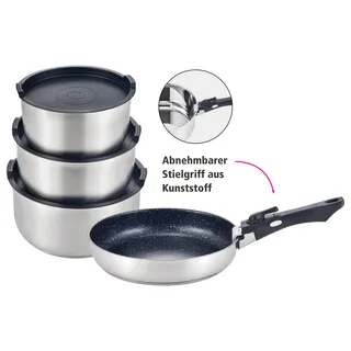 GSW Easy Click Topf-Set 8-tlg. Kochtopf