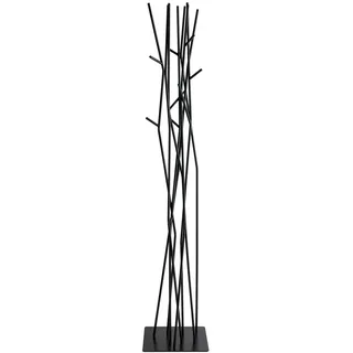 Covo Latva Designer‐Kleiderständer – Skandinavischer Garderobenständer – Baumkronen‐Design von Mikko Laakkonen – 178 cm Höhe (schwarz) - Schwarz