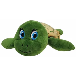 Landahl & Baumann Kuscheltier Schildkröte mit gestickten Augen - Meeresschildkröte Plüsch (1-St) bunt|grün 25/30cm | 30 cm x 25 cm