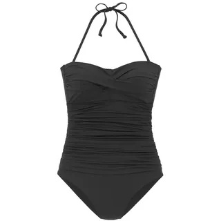 LASCANA Badeanzug Damen Schwarz 38 Cup C