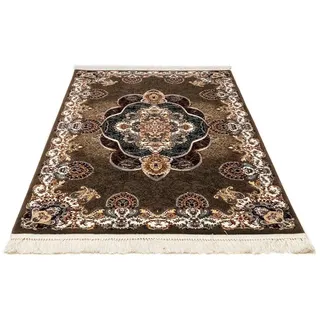 Orientteppich MORGENLAND "Almas" Teppiche Gr. B/L: 80 cm x 100 cm, 9 mm, 0,8 m2, 1 St., braun Orientalische Muster
