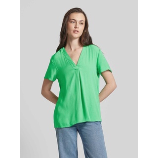 Blusenshirt mit Tunikakragen, Apfel, S