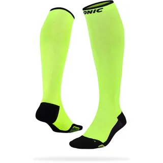 ONIC GEAR Sport Kompressionsstrümpfe - Damen & Herren - Neon Gelb - L