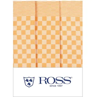 Ross 3er Pack Baumwoll-Geschirrtücher Gebild 45x65 cm | gelb - gelb