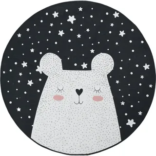 Kinderteppich WONDERLAND - Bär - Rund - 120cm