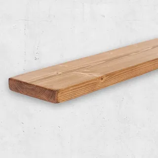 Chill House Schwimmende Wandregal, Holz, Rustikal 22x3.5cm, Teak, 110cm