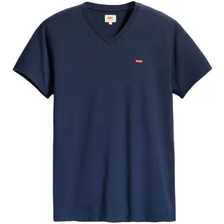 Levi's T Shirt Housemark Tee mit V Neck in Dunkelblau M