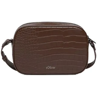 s.Oliver Camera-Bag Umhängetasche Synthetik Dark Brown