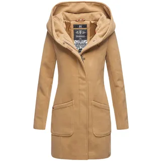 Marikoo Damen Hochwertiger Wintermantel Mantel Trenchcoat Mit Kapuze Maikoo