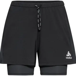 Odlo Essential 2-in-1 Short Damen Schwarz XS