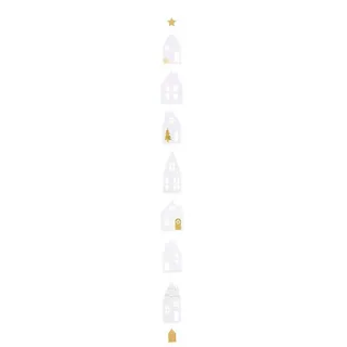 räder Christbaumschmuck Häuschenkette 'Winterstadt' lang design