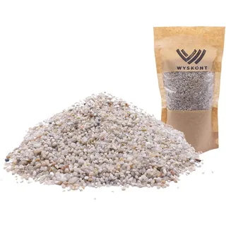 WYSKONT Aquarium Kies - Aquariumsand 5 kg - Aquarium Deko - Kieselsteine - Zierkies - Flusskies - Deko Sand - Kieselsteine Garten - Aquarium Bodengrund - Terrarium Sand - Aquariensand 1-3mm